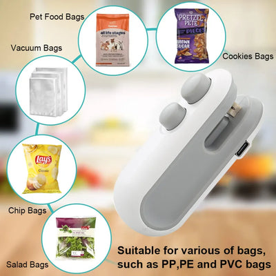 FreshLock Portable Rechargeable Mini Sealer