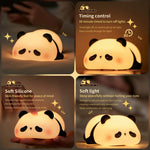 PandaGlow Silicone Panda Lamp – 7 Light Color Modes (With Box)