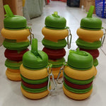BurgerSip Silicone Burger Shaped Water Bottle (Squeeze Bottle)