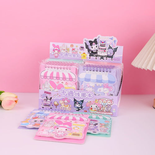 Kawaii Kuromi Sticker Diary Set with Beautiful Prints