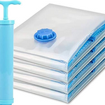 SpaceSaver Vacuum Storage Bags Set – 5 Bags with 1 Suction Pump