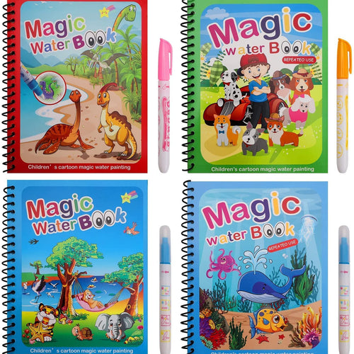 Magic Water Painting Book with Refill Pen